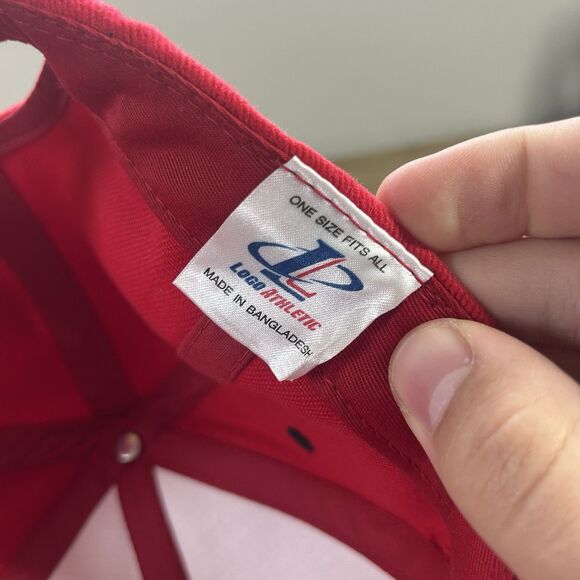 Vintage Cincinnati Reds Logo Athletic Hat Strapback OSFA Cap MLB Baseball Red LA - Picture 2 of 10